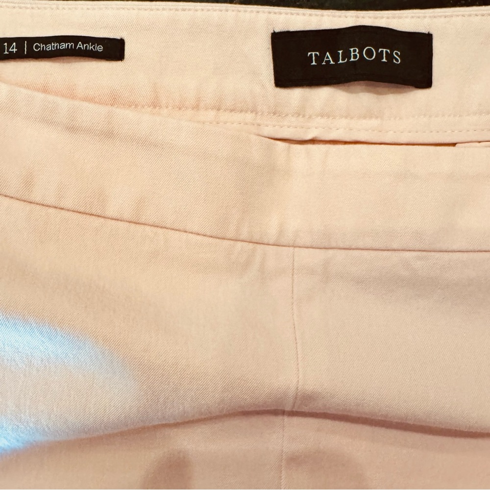 Talbots Pink Side Zipper Pants - Picture 3 of 3